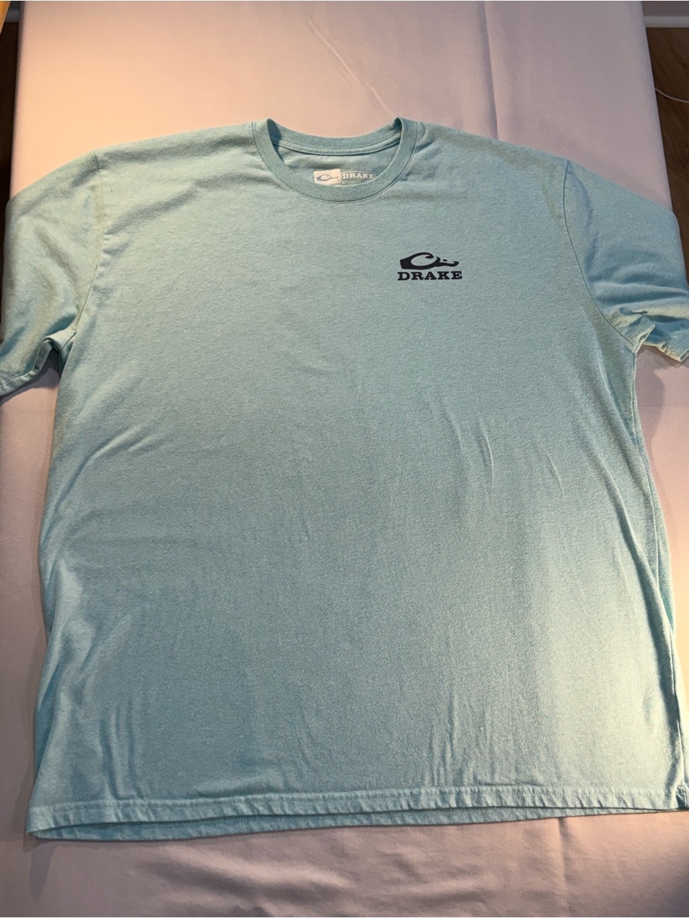 Drake Duck Waterfowl Systems Graphic Tee in Light Aqua